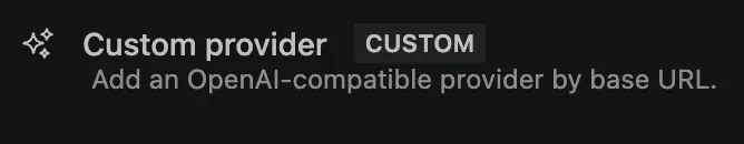 Custom provider button