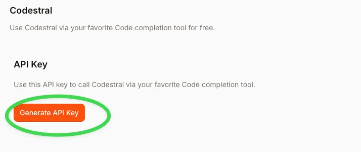 Confirm Generate