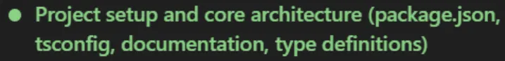 Completed todo item with green checkmark