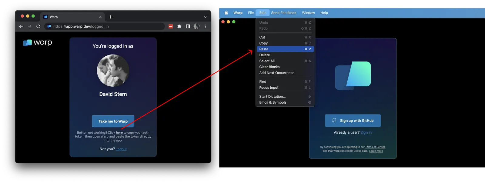 Authentication Token macOS