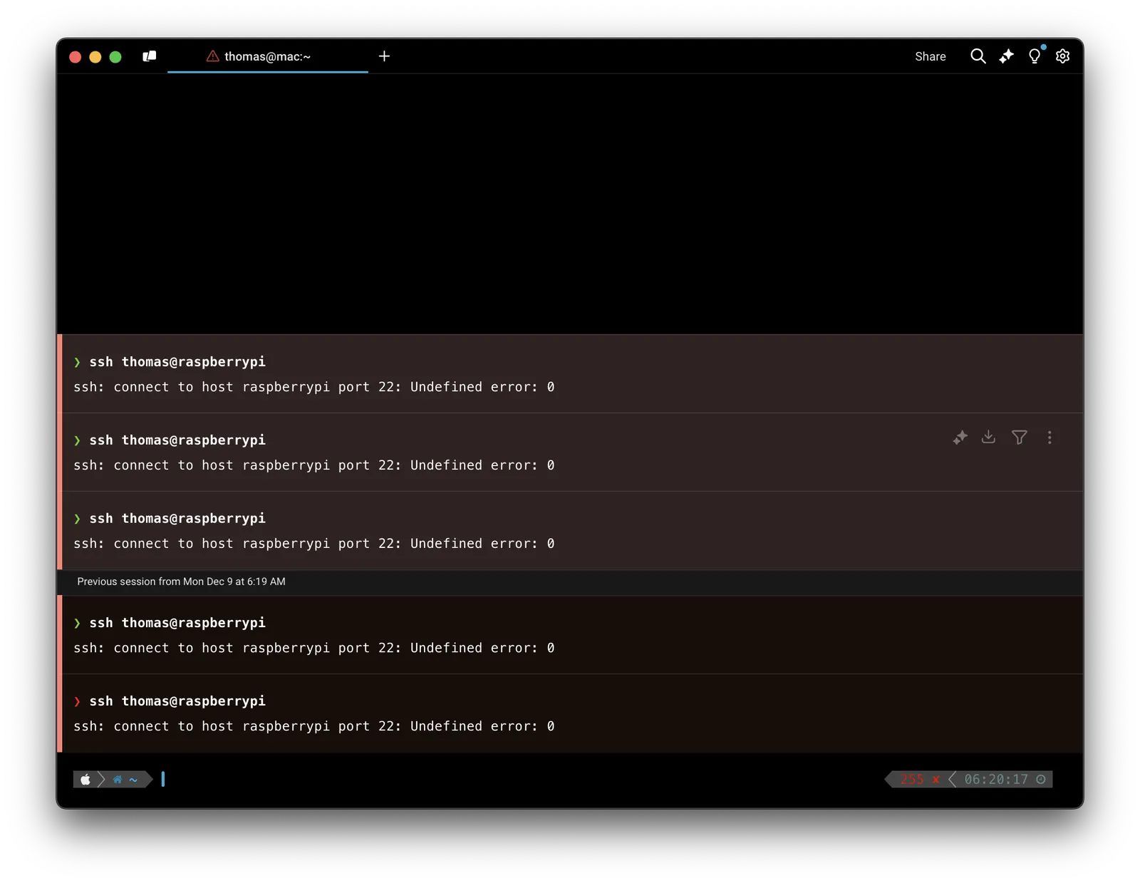 macOS SSH permission error