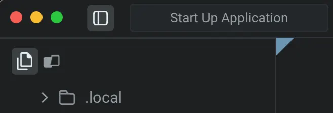 Opening the File Tree from the Tools panel sidebar in Warp.
